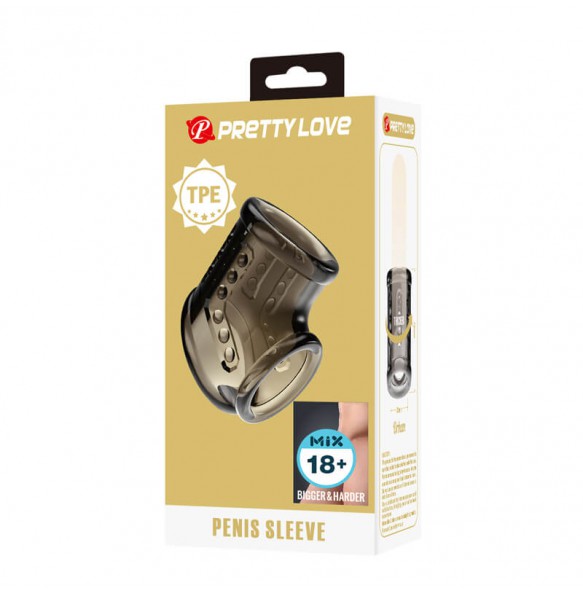 PRETTY LOVE - Orhan Men's Penis Sleeve (Transparent Black)